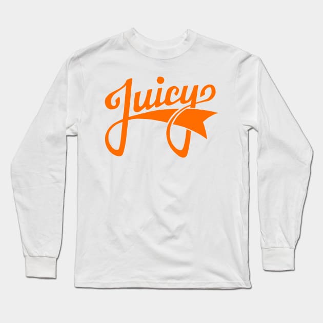 Juicy Festival with Backprint orange Long Sleeve T-Shirt by Juicy